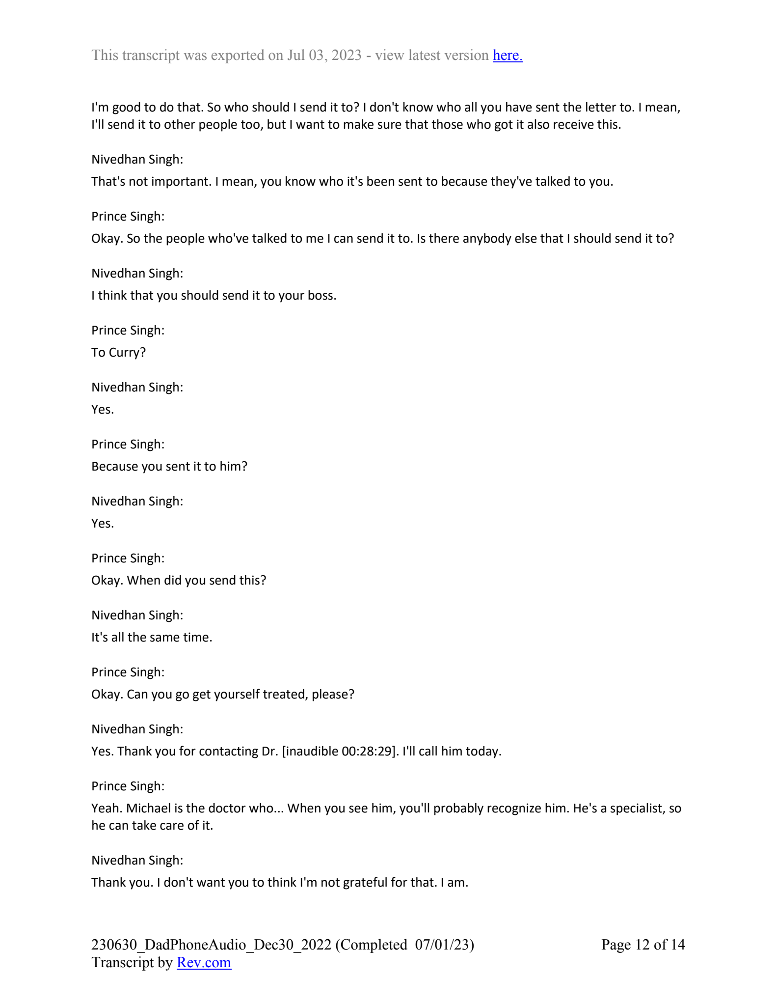 December 30th, 2022 phone call transcript - Page 12