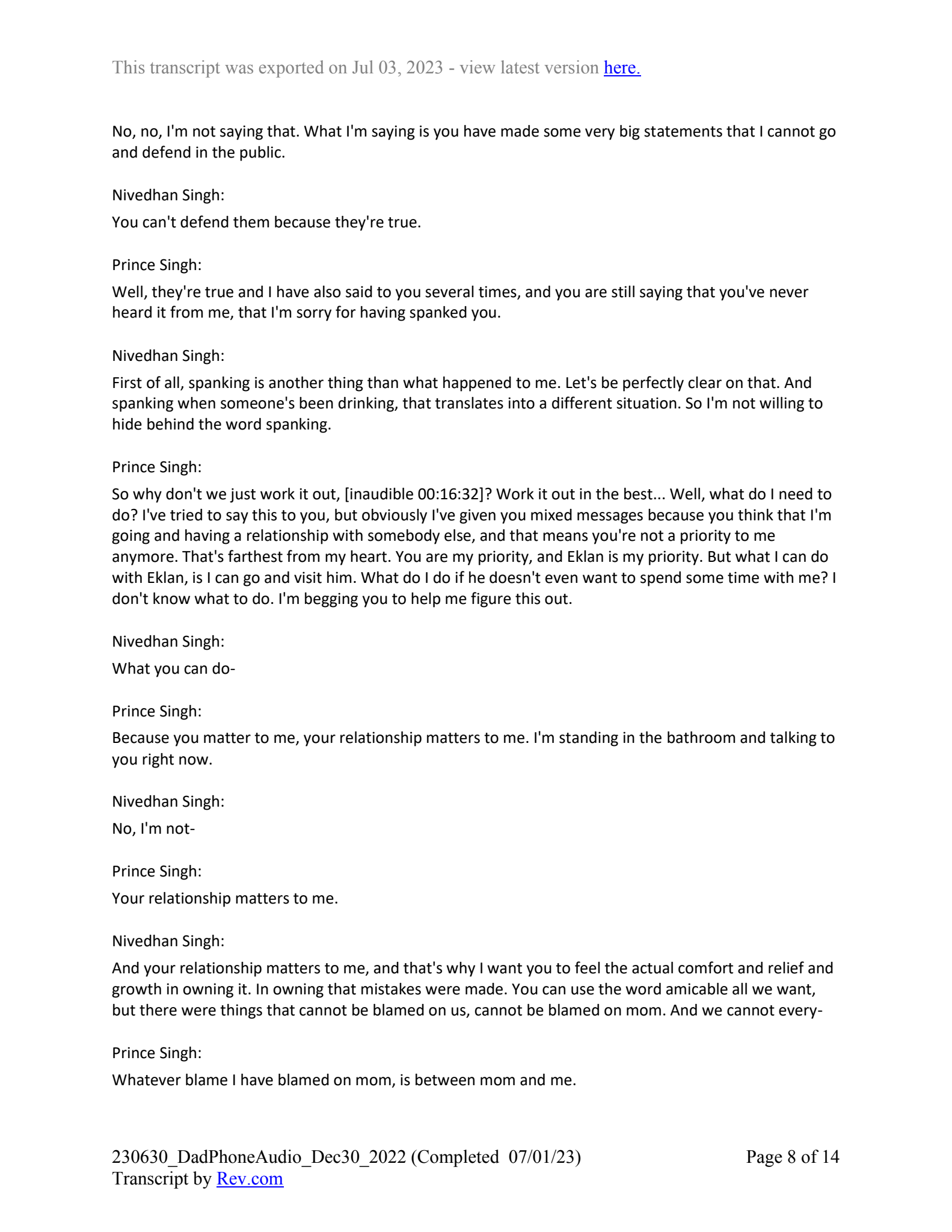 December 30th, 2022 phone call transcript - Page 8